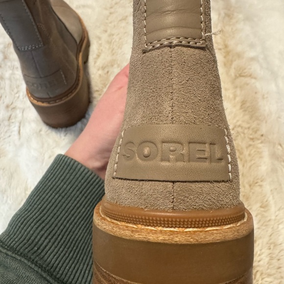 Sorel Taupe Suede Chelsea Boots - Picture 3 of 6
